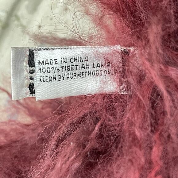 Vintage Y2K bebe Tibetan Lamb Scarf/Wrap/Boa - Picture 8 of 8